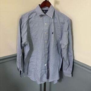 Ralph Lauren Yarmouth Check Print Long Sleeve Button Down Dress Shirt 15.5  32/3